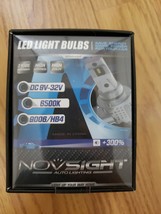 NOVSIGHT 9006/HB4 LED Headlight Conversion Kit H/Lo Beam 6500K White - $184.10 MXN