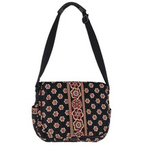 Vera Bradley Pirouette Black Laptop Messenger Computer Bag, Retired Plaid Boho - £27.20 GBP