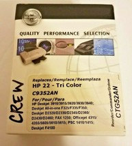 C9352AN for HP 22 Tri-Color Ink Cartridge Deskjet 3910 3930 3915 3920 3940 D1311 - £10.62 GBP