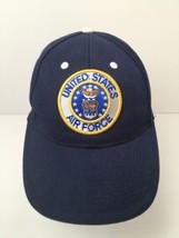 Air Force Hat USA Logo Strap United States USAF Patch Adjustable Excellent - $21.73
