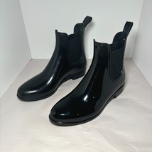Sam Edelman Women&#39;s Tinsley Rubber Rain Boots 6 Black Polish - €21,08 EUR