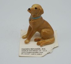 Hagen-Renaker Avec Chien Miniature Figurine Porcelaine Figurine sur Carte - $42.06