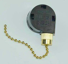 Brass Zing Ear ZE-268S2 PULL CHAIN FAN SWITCH dual capacitor 3 Speeed - £23.86 GBP