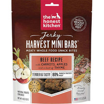 Honest Kitchen Dog Beef Jerky Harvest Bars Mini 4oz. - £12.55 GBP