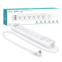 Kasa Smart Plug Power Strip HS300, Surge Protector with 6 Individually Controlle - £65.11 GBP