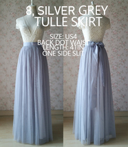 Maxi Tulle Skirt Outfit Floor Length Tulle Skirt Wedding Bridesmaid Tulle Skirt image 9