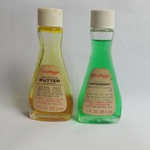 Vintage Durkees Imitation Pepperment &amp; Butter Extact Glass Bottle  for D... - £9.84 GBP