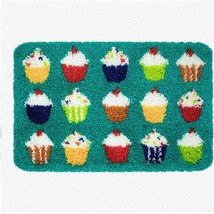 SweetStitch Cake Rug Kit - DIY Latch Hook Embroidery Set for Crochet Mat, Door M - $57.37