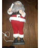 Telco WORKS Vintage Animated Santa Lighted Candle 14&quot; Motion Dancing Chr... - $41.04 CAD