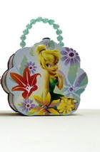 Disney&#39;s Tinker Bell Girls Flower Shape Purse Carry All Tin Tote Style C... - $14.46