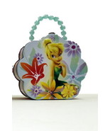 Disney&#39;s Tinker Bell Girls Flower Shape Purse Carry All Tin Tote Style C... - £11.32 GBP