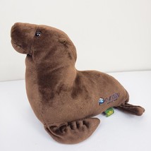 Wild Republic Gulf World Sea Lion Plush Brown Stuffed Embroidered Realistic - £10.90 GBP