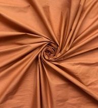 Pure Cotton Burnt Orange Fabric Plain Solid Fabric, Dress, Abaya Fabric - NF05 - £5.10 GBP+