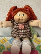 FIRST EDITION Vintage Cabbage Patch Kid Girl Red Hair Green Eyes Head Mo... - $235.00