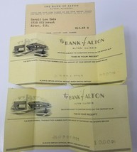 Deposit Tickets The Bank of Alton Illinois Account Card and Watermarked Vintage  - £11.87 GBP