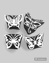 WOODEN BLOCKS STAMPS,Butter fly wooden printing block stamp handmad wooden blocK - £10.22 GBP