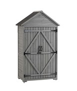 Wooden Outdoor Storage Shed with Shelves - $493.72 CAD