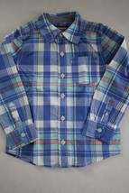 OSHKOSH B&#39;Gosh Boy&#39;s Long Sleeve Button Front Shirt size 4T - £9.28 GBP