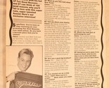 Vintage Checking In With Jason Donovan Teen Magazine Full Page Article  - £3.93 GBP
