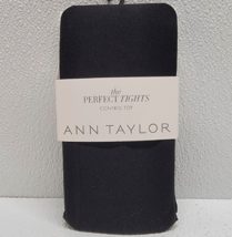 Ann Taylor The Perfect Tights Black Opaque Medium Control Top - New!  - $15.43