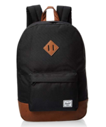 Heritage Backpack Black Saddle Brown Casual Day-pack Kid&#39;s Backpacks Boo... - £35.55 GBP