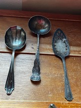 Vintage Lot of Simone L. &amp; George H. Rogers Silverplate Spatula Rockford... - £8.44 GBP