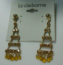 Liz Claiborne Rhinestone Dangle Earrings - $13.85