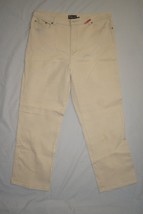 Style and Co Jeans Womens size 16 Ivory Cuvy Girlfriend Off White Stretc... - $21.78