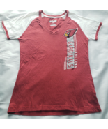 NFL Team Apparel Arizona Cardinals Womens T Shirt Size S Short Sleeved V... - £14.86 GBP