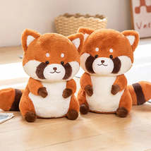 New 35cm Kawaii Plush Raccoon Plush Toys Lovely Raccoon Pillow Stuffed Soft Anim - £7.89 GBP