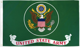 Green US Army Flag 3x5ft United State Army Eagle Seal Flag 100D - £20.77 GBP