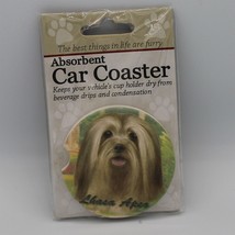 Super Absorbent Car Coaster - Dog - Lhasa Apso - $5.44