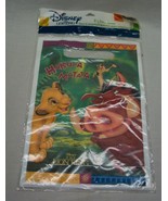 VINTAGE THE LION KING &quot;Hakuna Matata&quot; Birthday Party 8 Treat Bags Sacks NEW - $14.85