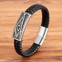 TYO Cool Style Men Leather Bracelets &amp; Bangles Owl Scorpion Braided Wrap Stainle - £12.41 GBP