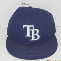 MLB Tampa Bay Rays Baseball Hat Cap New Era 59Fifty Fitted 7&quot; - £11.00 GBP