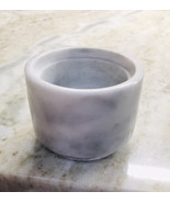 Unbranded Marble Stoneware Pinch Cup 2 Inches Tall. Cracked Noted. - £19.87 GBP