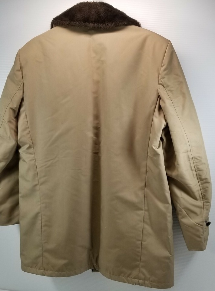Vintage Fashion Tailored by Ramsgate Men's Tan Beige Coat Size 44 Item image 9