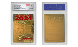 Donald Trump 2024 Save America 23K Gold Signature Card - Graded GEM-MINT 10 - $15.85