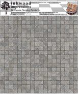 Dollhouse Flooring 6 mil Peel Stick Vinyl 12&quot;x12&quot; Light Grey Tile 024 - $6.00