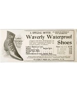 Waverly Waterproof Sole Shoes 1897 Advertisement Victorian Footwear ADBN... - $27.40 CAD