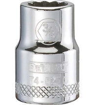 DeWALT DWMT74527OSP 3/8 in. Drive 3/8 in. 12-Point Standard Socket Chrom... - $18.37