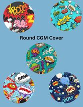 Super Hero CGM Stickers, Dexcom, Libre, SuperSkin, Pack of 5 - $12.99