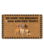 Funny Bloodhound Dogs Outdoor Doormat Wine And Dog Treats Mat Gift For D... - £30.92 GBP