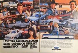 1989 Print Ad Ford Trucks Bronco,Pickups,Ranger,Aerostar &amp; Econoline Vans - £16.00 GBP