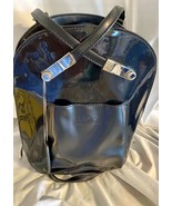 Beijo Vintage Convertible Backpack Purse Black Patent Leather - £24.22 GBP
