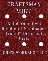 Build Your Own Bundle of CRAFTSMAN 911177 1/4 Sheet No-Slip Sandpaper - 17 Grits - $0.99
