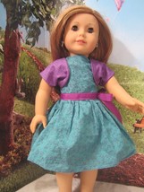 homemade 18&quot; american girl/madame alexander 2 piece jacket/ dress doll c... - $19.44