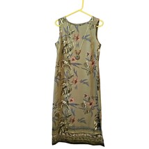 Sundress Hawaiian Floral MuMu Style Dress by Betsy’s Things Lt Olive Gre... - $16.83