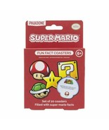 Super Mario Video Game Set of 20 Different Fun Fact Coasters NEW BOXED - £7.66 GBP