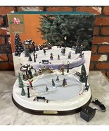 Village Square Musical Holiday Skaters - 50 Songs! Works &amp; Excellent Con... - $131.97 CAD